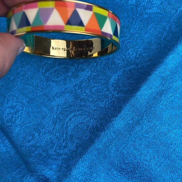 Kate Spade Bangle Bracelet Goldtone/ Mix Enamel - Picture 4 of 4